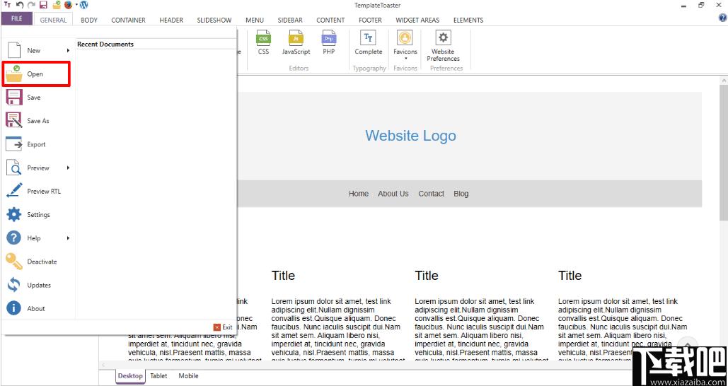 TemplateToaster下载,网页设计,网页制作